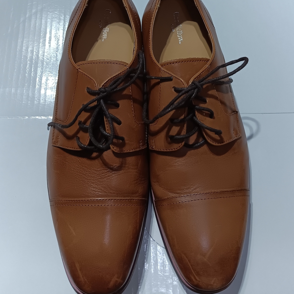 GOODFELLOW & CO Men's Brown Leather  Dress Shoes - 10